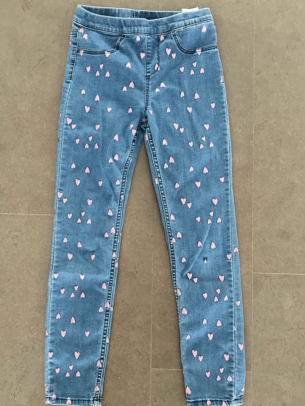 H&M Jeans with Pink Heart Print